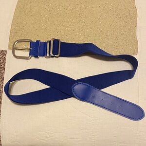 Blue Baseball Stretch Belt